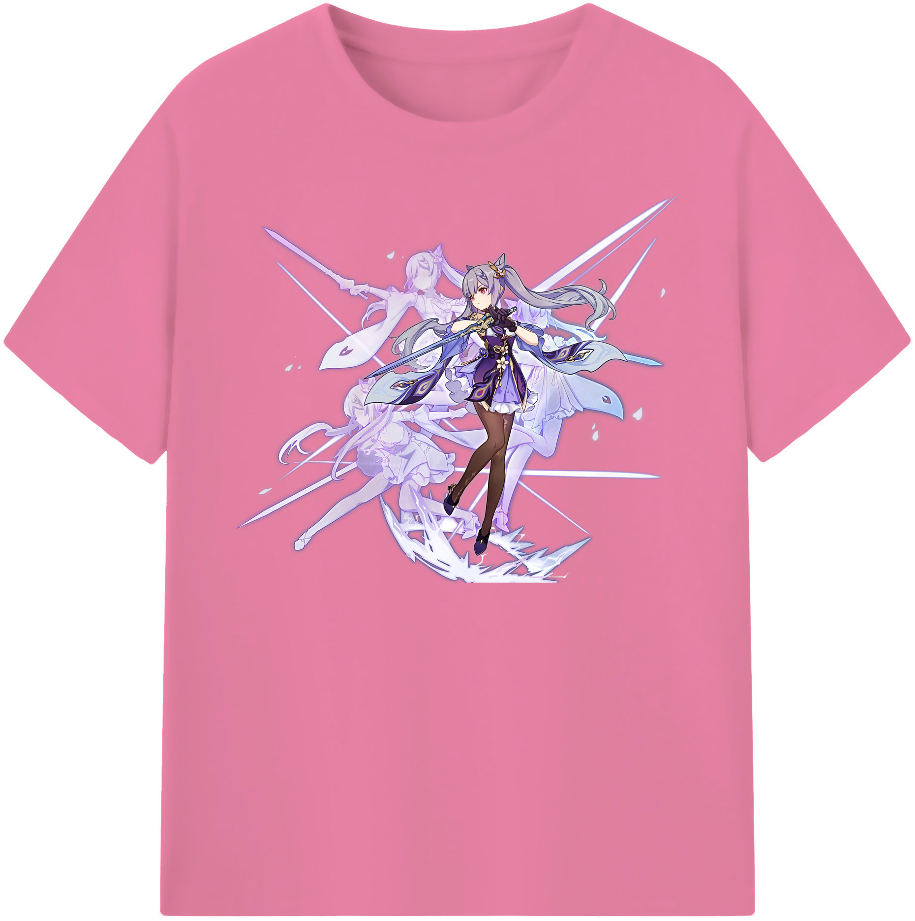 げんし神 刻晴 こくせい genshin Kokusei 綿100％半袖Tシャツ（フロントプリント）